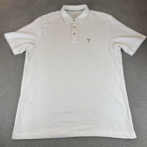 Tommy Bahama Polo Shirt Men XLT Martini White Island Zone Supima Cotton Cocktail